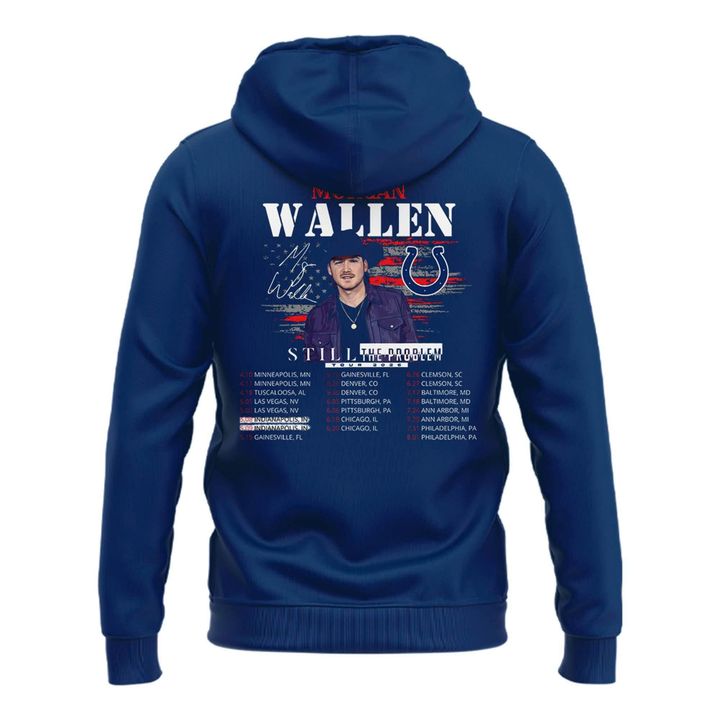 Indianapolis Colts x Morgan Wallen "Still The Problem Tour" 2026 Hoodie