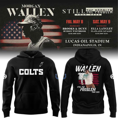 Indianapolis Colts x Morgan Wallen "Still The Problem Tour" 2026 Hoodie
