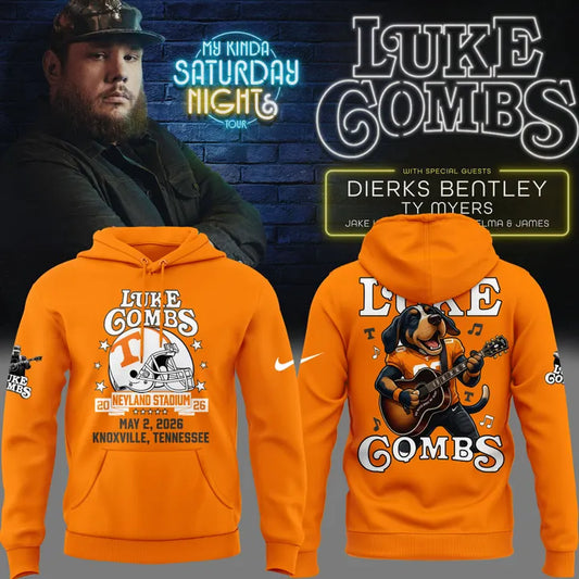 Exclusive Edition Luke Combs x Tennessee Volunteers Football - My Kinda Saturday Night Tour 2026 Hoodie