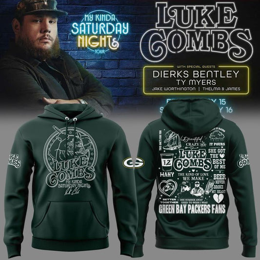 GB Packers x LC My Kinda Saturday Night Tour 2026 Limited Edition Hoodie