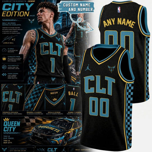 Charlotte Hornets City Edition Jersey Custom Name And Number