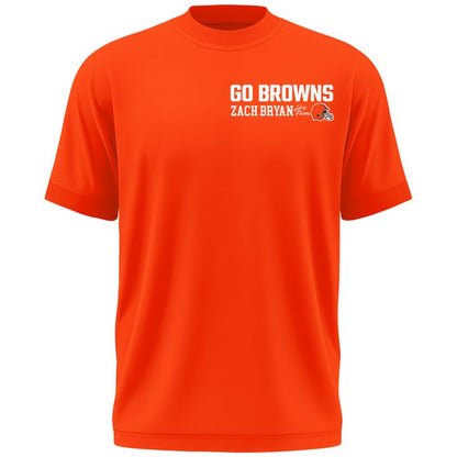 02.Zach Bryan x Cleveland Browns "WITH HEAVEN ON TOUR" Limited Edition - T Shirt