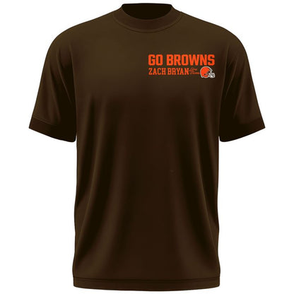 05.Zach Bryan x Cleveland Browns "WITH HEAVEN ON TOUR" Limited Edition - T Shirt
