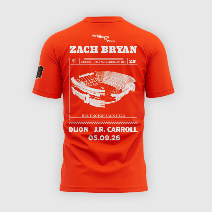 1.Limited Edition Cleveland Browns x Zach Bryan Tshirt 2026
