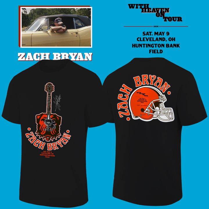 2.Limited Edition Cleveland Browns x Zach Bryan Tshirt 2026