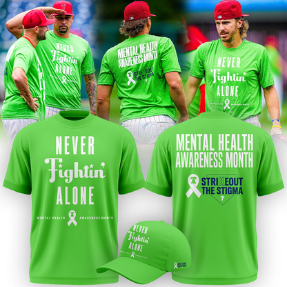 Limited Edition Philadelphia Phillies Never Fightin Alone White Tshirt 2026