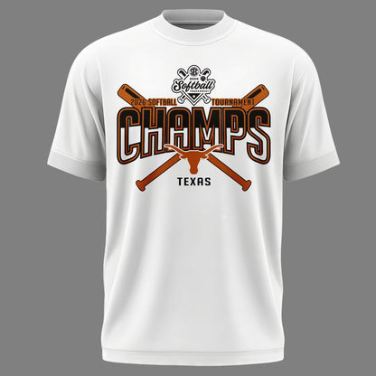 Special New Edition Texas Softball SEC Champions White Tshirt 2026