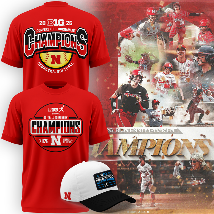 Nebraska Softball 2026 BIG TEN REGULAR SEASON CHAMPIONS - Tshirt
