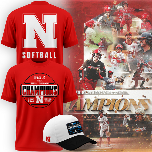 Nebraska Softball 2026 BIG TEN REGULAR SEASON CHAMPIONS - Tshirt