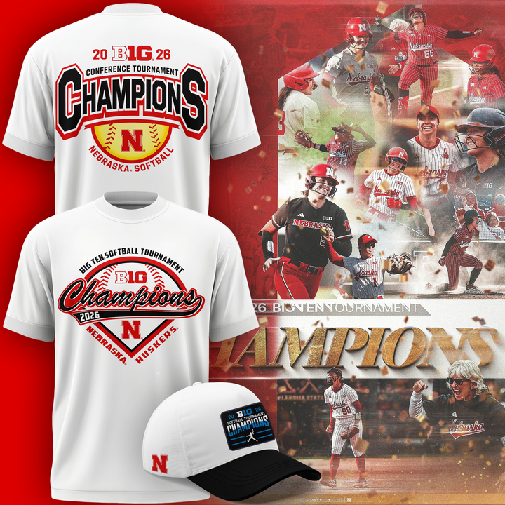 Nebraska Softball 2026 BIG TEN REGULAR SEASON CHAMPIONS - Tshirt