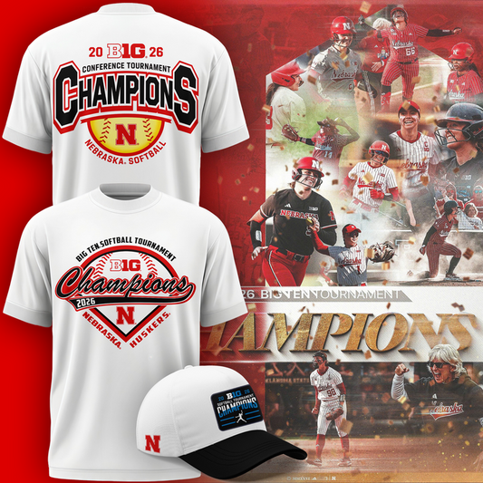 Nebraska Softball 2026 BIG TEN REGULAR SEASON CHAMPIONS - Tshirt