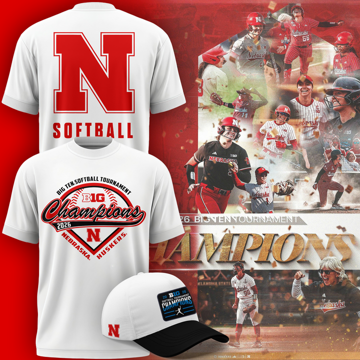 Nebraska Softball 2026 BIG TEN REGULAR SEASON CHAMPIONS - Tshirt