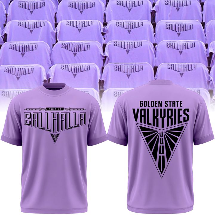 2026 Limited edition Tshirt "BALLHALLA" Golden State Valkyries
