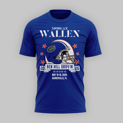 Limited Edition Morgan Wallen x Florida Gators Blue Tshirt 2026