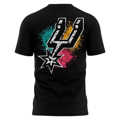 Official San Antonio Spurs 25/26 Playoff Game 5 Black T-Shirts