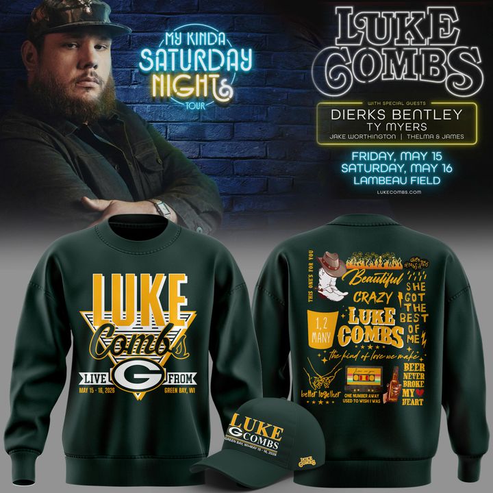 Green Bay Packers x LC My Kinda Saturday Night Tour 2026 Limited Editions Sweatshirt