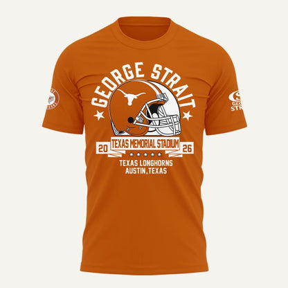 Limited Edition King George Strait x Texas Longhorns Football - The King of Country Music T-Shirt