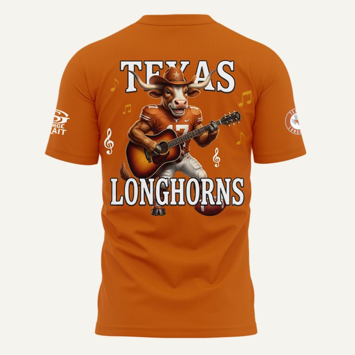 Limited Edition King George Strait x Texas Longhorns Football - The King of Country Music T-Shirt
