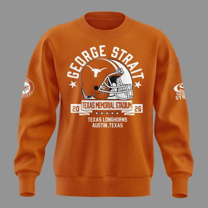 King George Strait x Texas Longhorns Football - The King of Country Music Sweatshirt