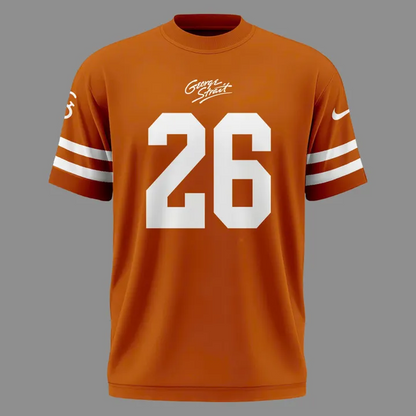 26 King George Strait x Texas Longhorns Football - The King of Country Music T-Shirt