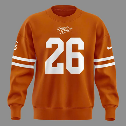 Limited Edition 26 King George Strait x Texas Longhorns Football - The King of Country Music Sweatshirt