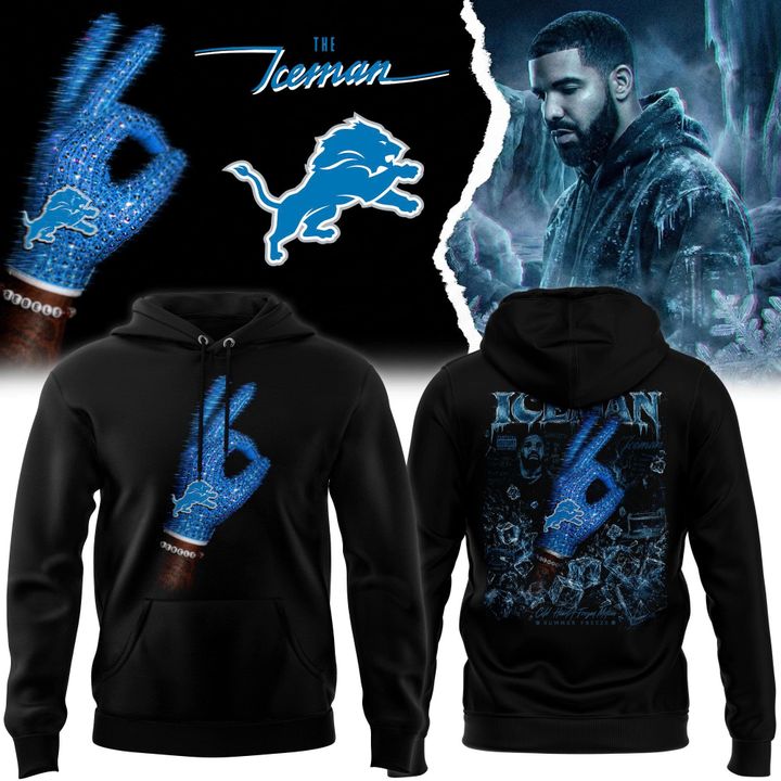 DRAKE ICE MAN x DETROIT LIONS HOODIE
