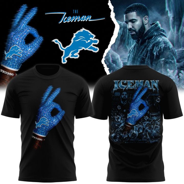 DRAKE ICE MAN x DETROIT LIONS T-SHIRT
