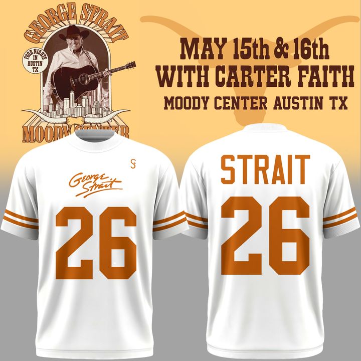 Limited edition George Strait x Texas Longhorns 2026 -Tshirt