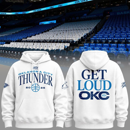 Oklahoma City Thunder Game 2 Of The Western Conference Finals White Hoodie 2026