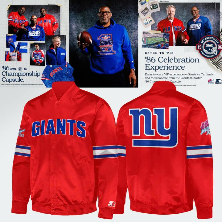New York Giants The ’86 Championship Red Jacket