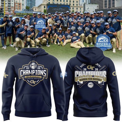 Georgia Tech Baseball TOURNAMENT AND REGULAR SEASON CHAMPIONS Hoodie