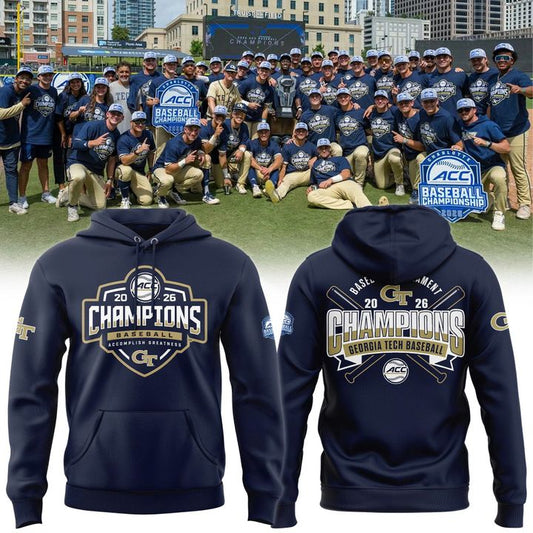 Georgia Tech Baseball TOURNAMENT AND REGULAR SEASON CHAMPIONS Hoodie