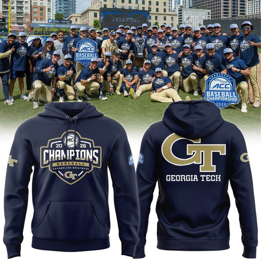 Georgia Tech Baseball TOURNAMENT AND REGULAR SEASON CHAMPIONS Hoodie