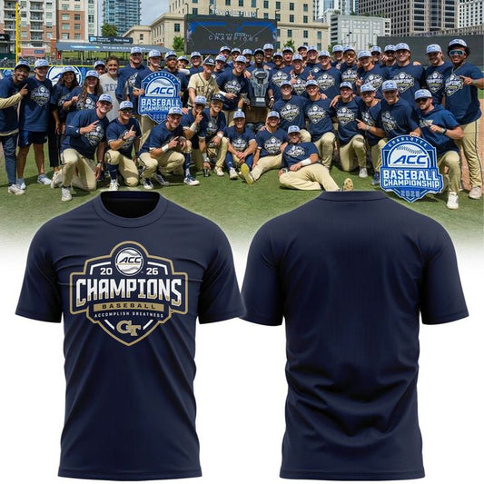 Georgia Tech Baseball TOURNAMENT AND REGULAR SEASON CHAMPIONS T-Shirt