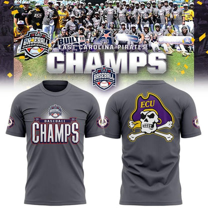 East Carolina Pirates 2026 American Baseball Champions Tshirt
