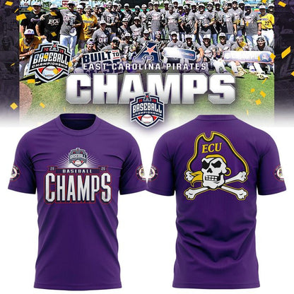 East Carolina Pirates 2026 American Baseball Champions Tshirt