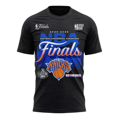 Men's New York Knicks Fanatics Charcoal 2026 Eastern Conference Champions Two-Sided T-Shirt