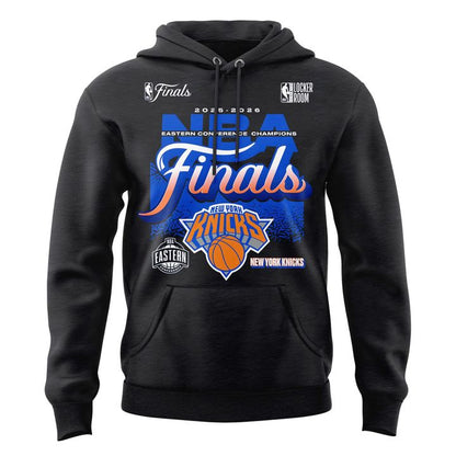 Men's New York Knicks Fanatics Charcoal 2026 Eastern Conference Champions Two-Sided Zip Hoodie