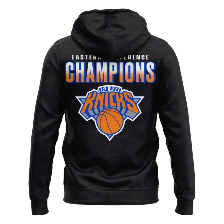 Men's New York Knicks Fanatics Charcoal 2026 Eastern Conference Champions Two-Sided Zip Hoodie