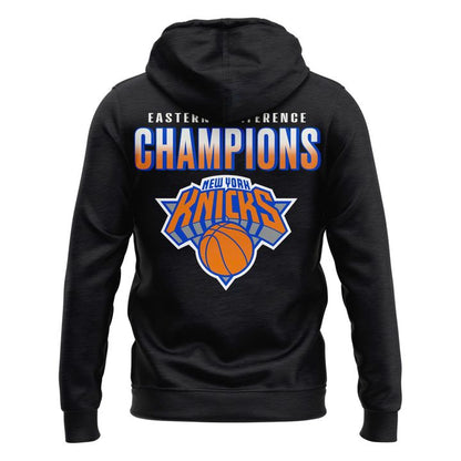 Men's New York Knicks Fanatics Charcoal 2026 Eastern Conference Champions Two-Sided Zip Hoodie