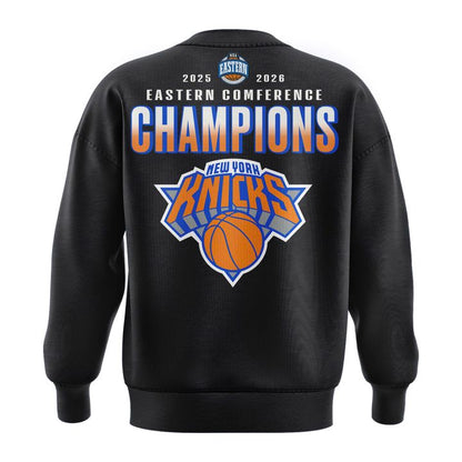 Men's New York Knicks Fanatics Charcoal 2026 Eastern Conference Champions Two-Sided Long Tee