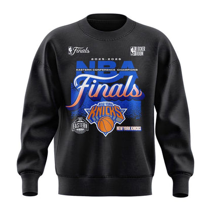 Men's New York Knicks Fanatics Charcoal 2026 Eastern Conference Champions Two-Sided Long Tee