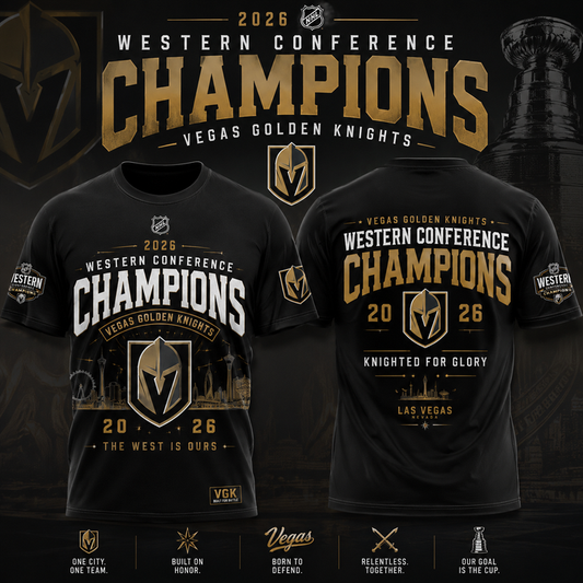 2. Vegas Golden Knights 2026 Western Conference Champions T-Shirt