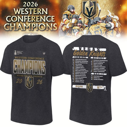 2.Vegas Golden Knights WESTERN CONFERENCE CHAMPIONS Tshirt 2026