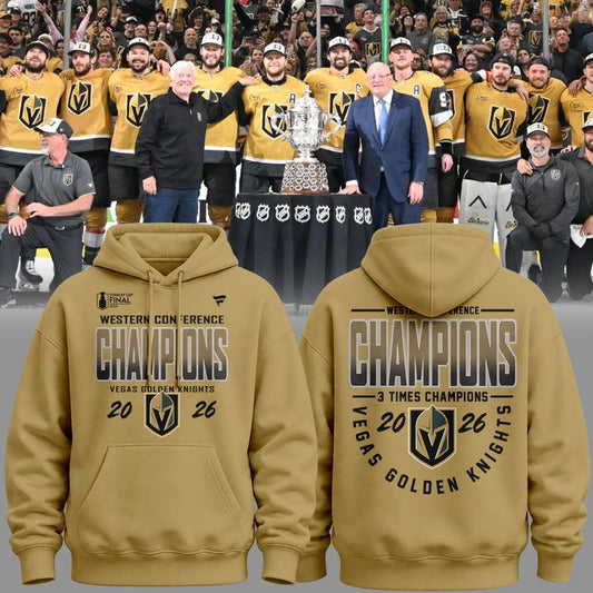 1.Vegas Golden Knights WESTERN CONFERENCE CHAMPIONS Hoodie 2026