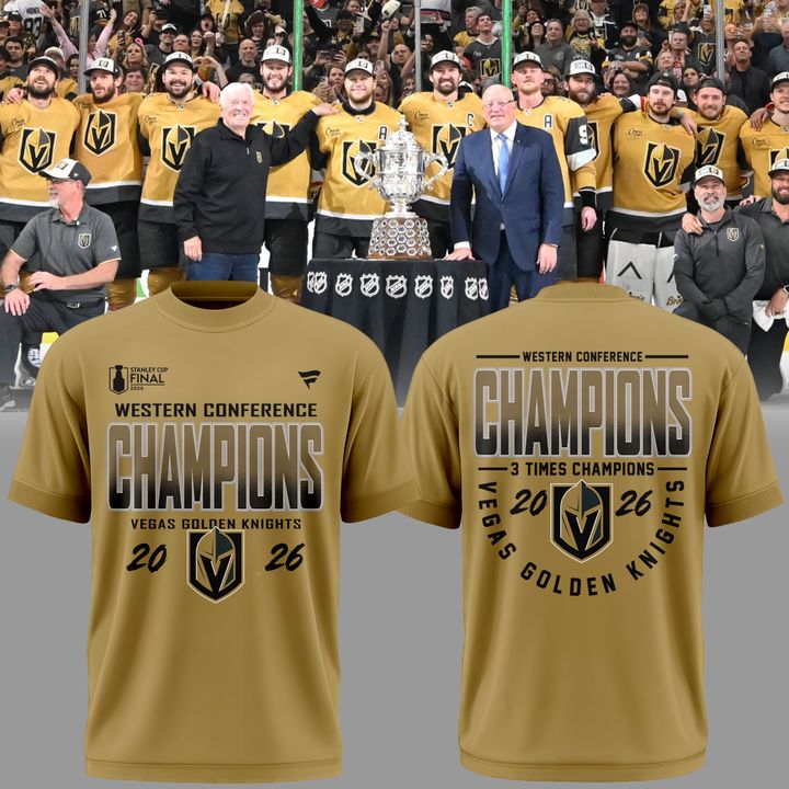 1.Vegas Golden Knights WESTERN CONFERENCE CHAMPIONS Tshirt 2026