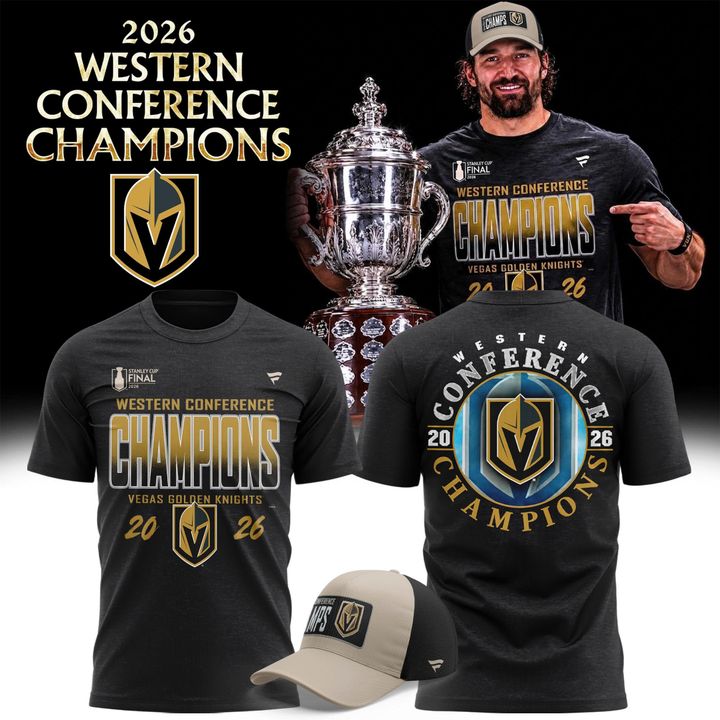 Unisex Vegas Golden Knights 2026 Western Conference Champions T-Shirt