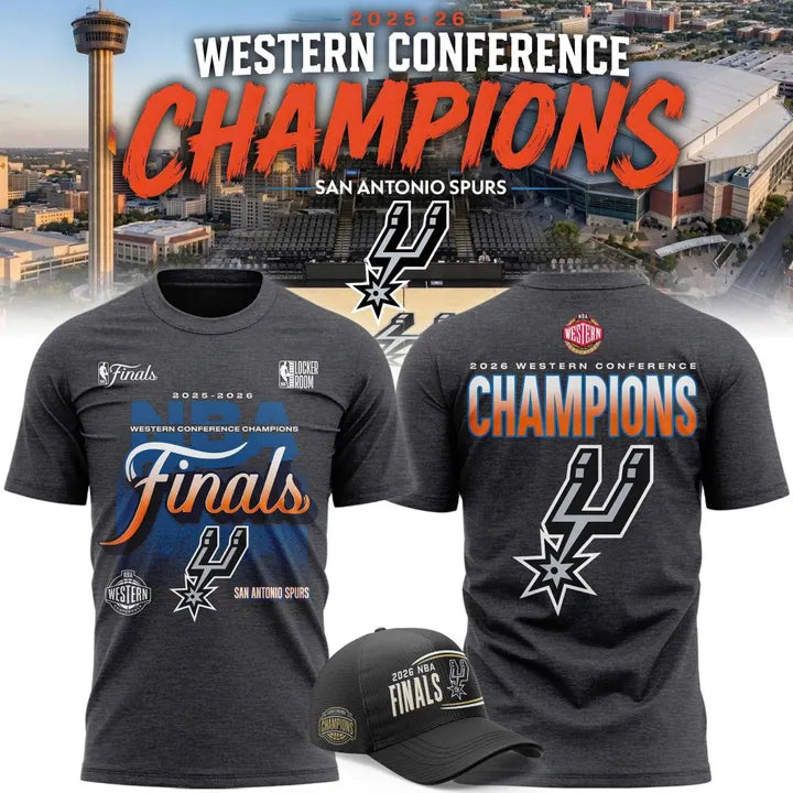 San Antonio Spurs 2026 Western Conference Champions T-Shirt