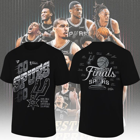 San Antonio Spurs 2026 Western Conference Champions T-Shirt