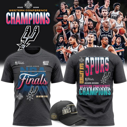 San Antonio Spurs 2026 Western Conference Champions T-Shirt